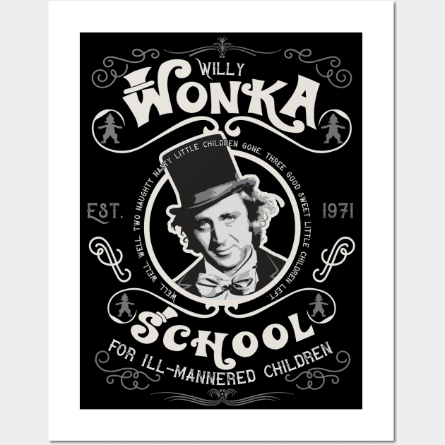 Wonka School for Ill-Mannered Children Dks Wall Art by Alema Art